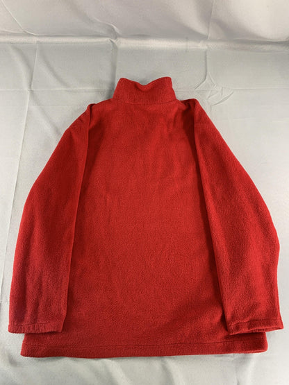 Newton Trading Co Pullover Mens Medium Red Fleece Half Zip Warm Casual Outdoor