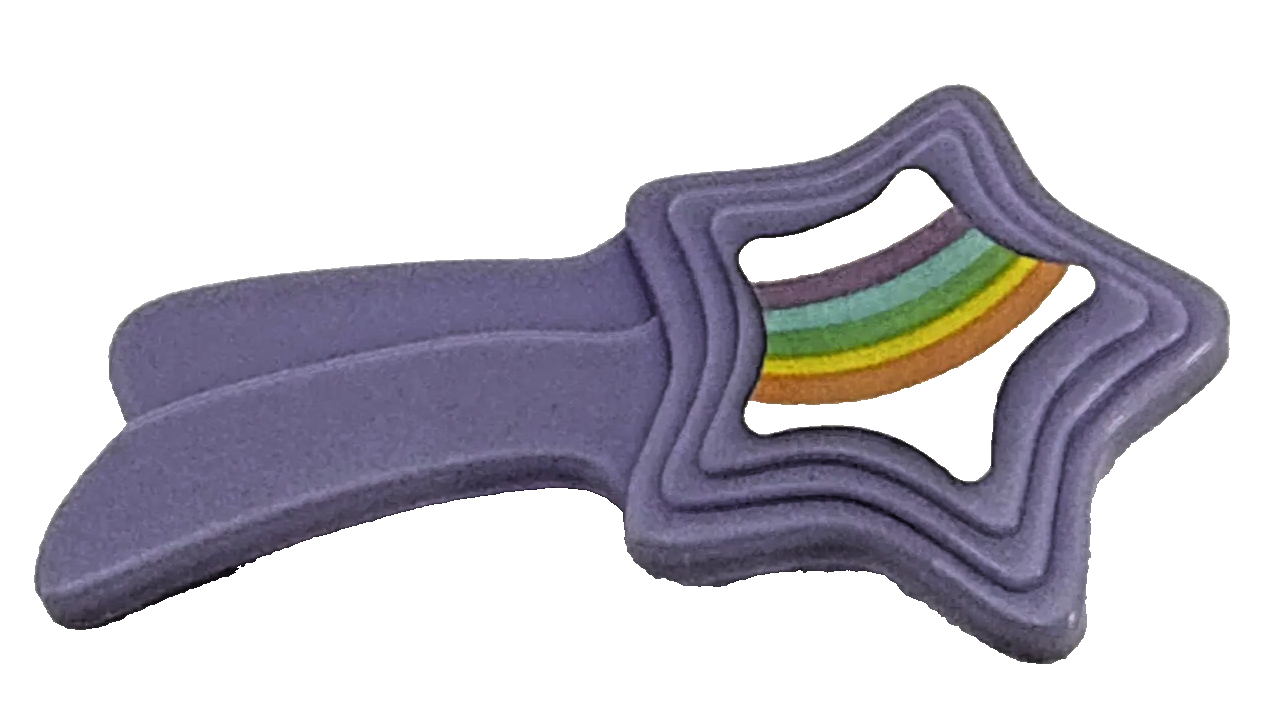 Star Rainbow Brush My Little Pony G1 Vintage 1980s Hasbro Shooting Star MLP NWT