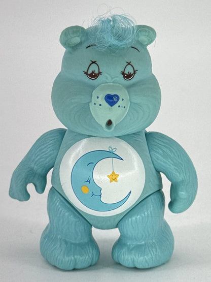 1983 Kenner Care Bears Bedtime Bear 3.5" Poseable Figure Blue Moon Star Vintage