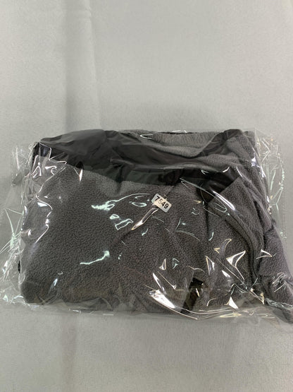 Beverly Hills Polo Club Jacket Mens Medium Gray Black Fleece Zip Front 100 NWT