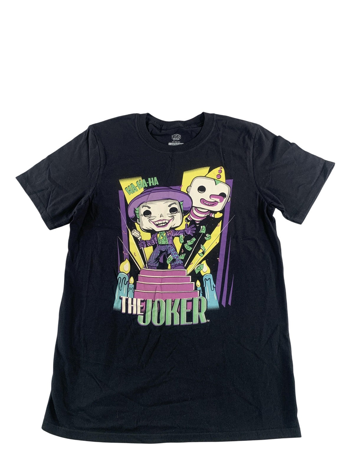 The Joker Shirt Mens Small Black DC Comics Batman Funko Pop Tees Graphic Tee 100