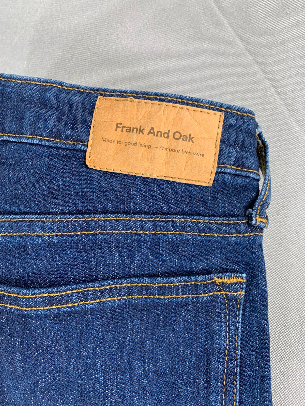 Frank And Oak Womens Jeans 26 The Bootcut Dark Wash Mid Rise Stretch Denim 29x30