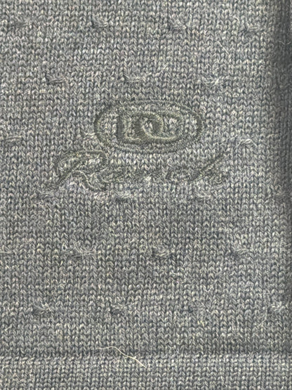 Resort Two Joey Rodolfo Gray Merino Wool V Neck Sweater Mens Medium USA