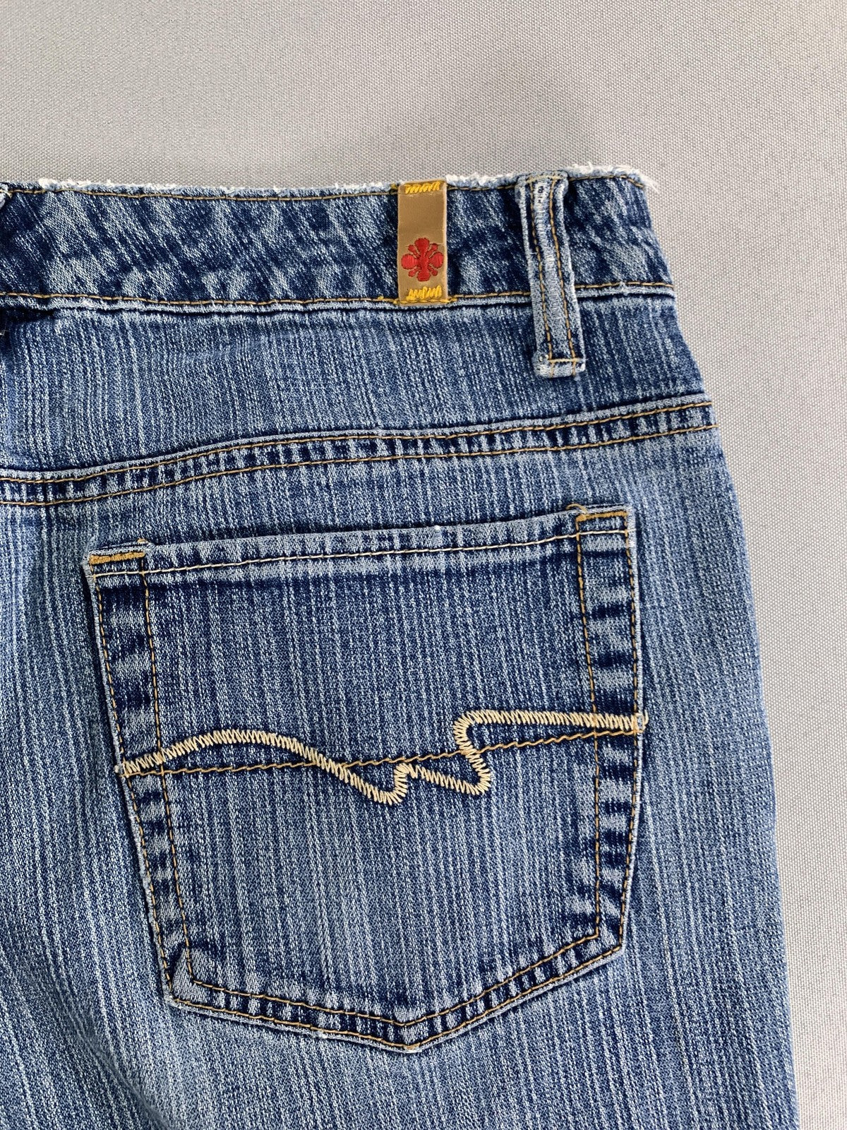 Blue Asphalt Jeans Womens 11 Blue Chloe Flare Stretch Denim Vintage Y2k 2000s