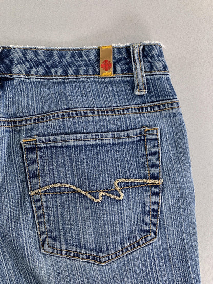 Blue Asphalt Jeans Womens 11 Blue Chloe Flare Stretch Denim Vintage Y2k 2000s