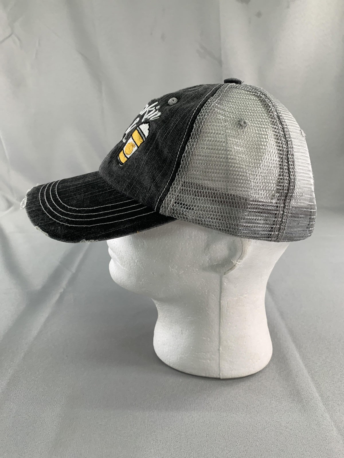 Pumpkin Spice & Jesus Hat Cap Strap Back Black Trucker Mesh Katydid Mens 65