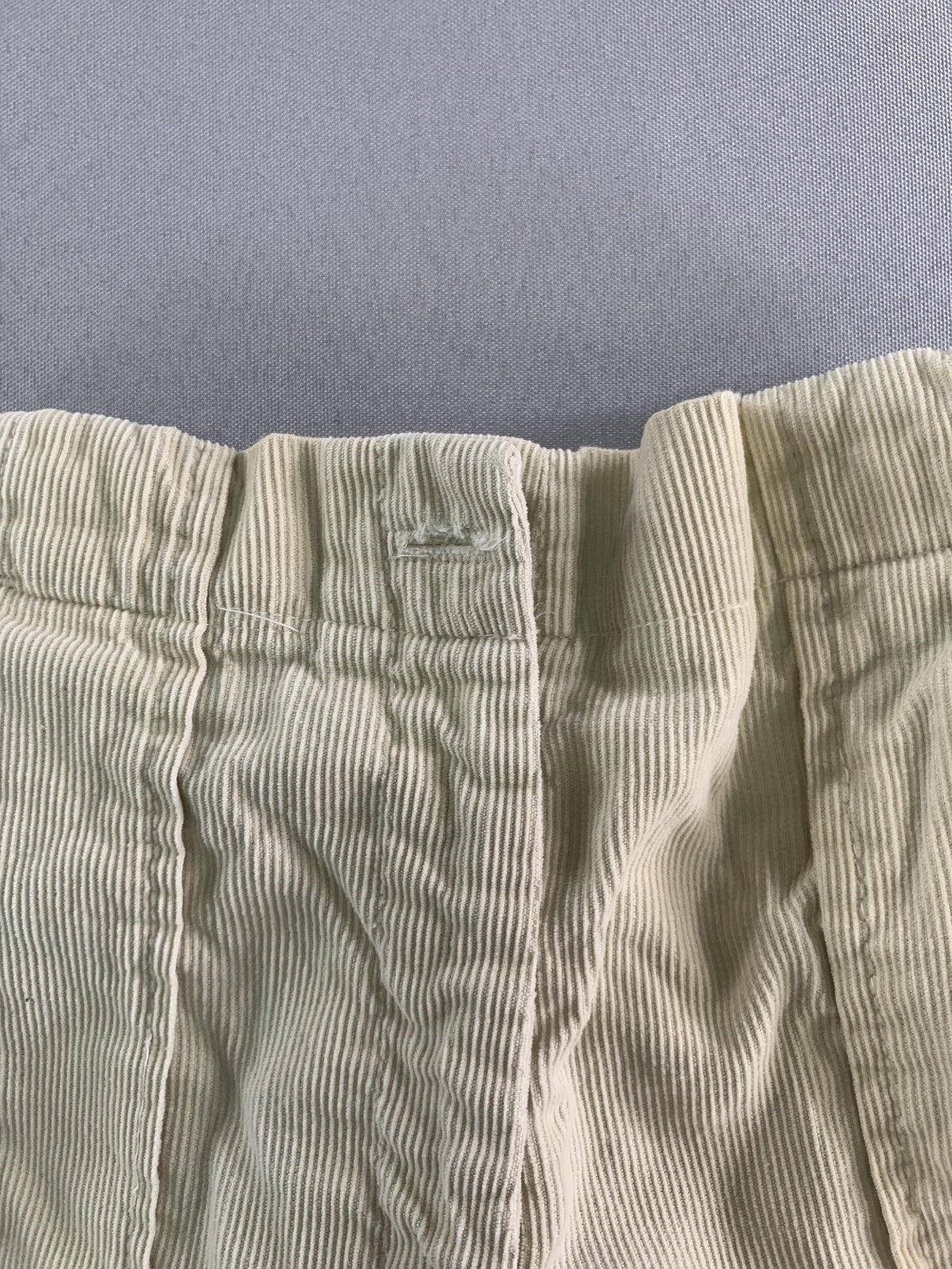 Ocean Pacific Pants Youth 7 Beige Corduroy Elastic Waist Zip Fly OP Sunwear Red