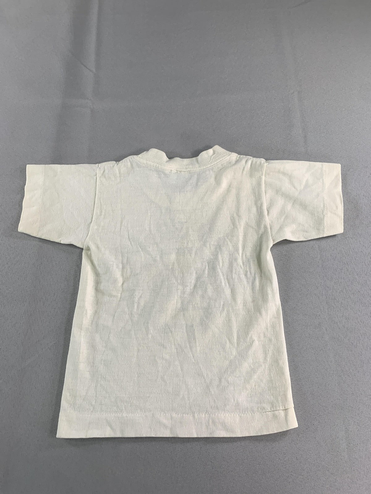 VINTAGE Champion Shirt Kids XS (2-4) White Allen-Bradley AB Logo Made USA 80s