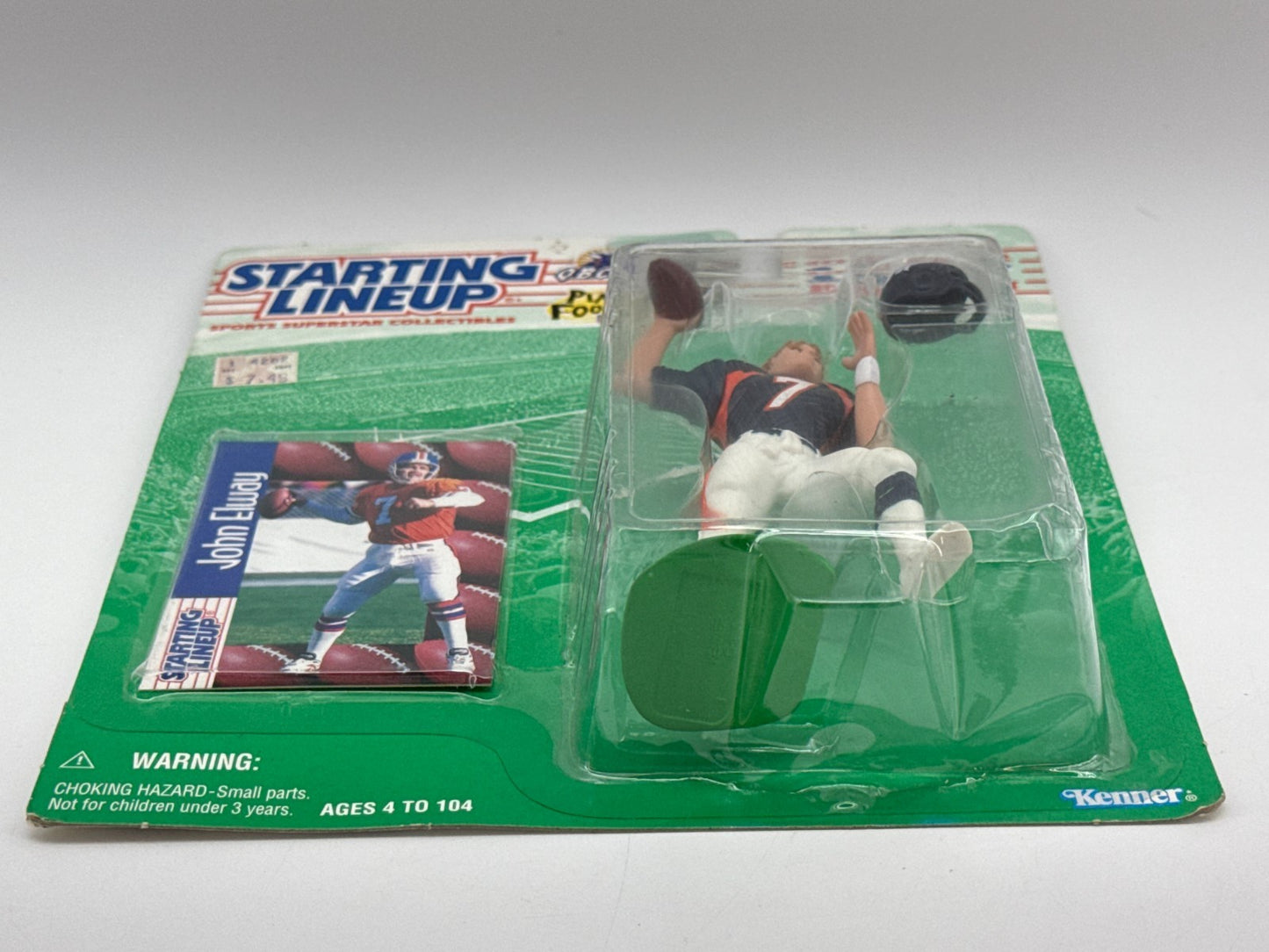 Starting Lineup 1997 John Elway Denver Broncos #7 QB Kenner 10th Year Figure