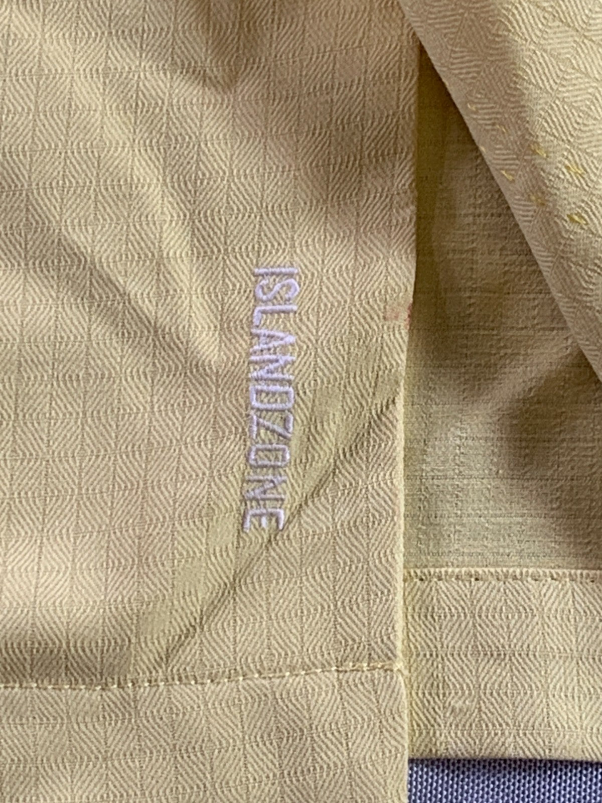 Tommy Bahama IslandZone Mens XXL Yellow Camp Shirt Button Up Short Sleeve Marlin