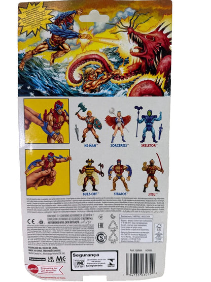 Masters of the Universe Origins Stratos Figure MOTU Blue Mask Red Wings Sealed