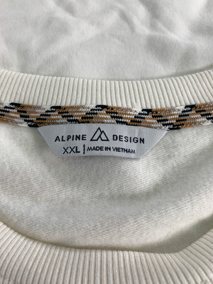 Alpine Design Women XXL Panorama Crew Bright White Modal Blend Long Sleeve Top