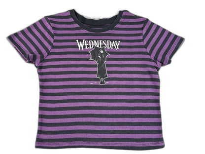 Mad Engine Wednesday Addams TV Show Graphic Tee M M/M Black/Purple 100% Cotton