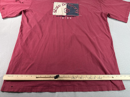 Rocawear Save Property Vintage Graphic Tee 3X Red 100% Cotton Short Sleeve