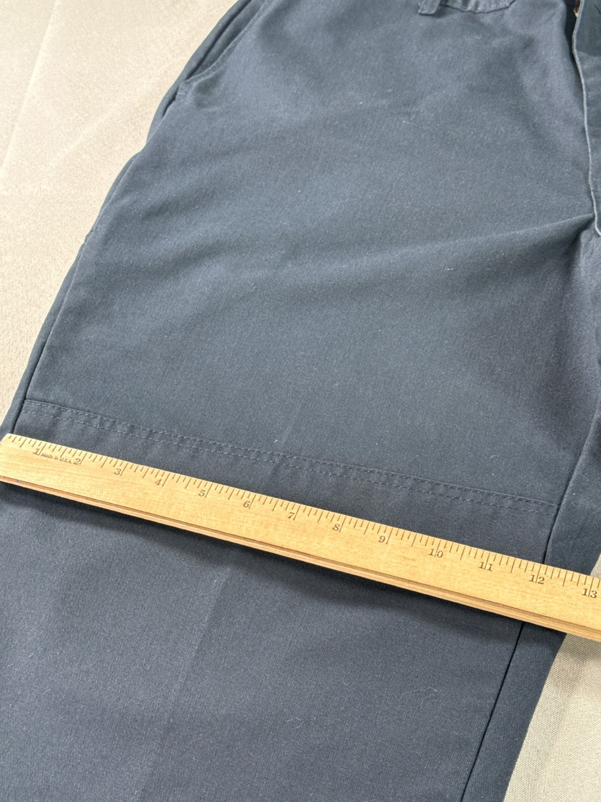 Dickies Work Pants Navy Blue Original Fit Uniform Chino 40x30 Straight Leg