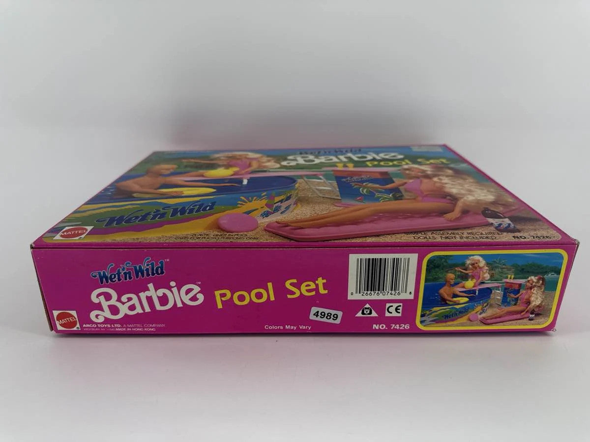 1989 Mattel Barbie Wet 'n Wild Pool Set w Box amp Accessories aposn Apparel