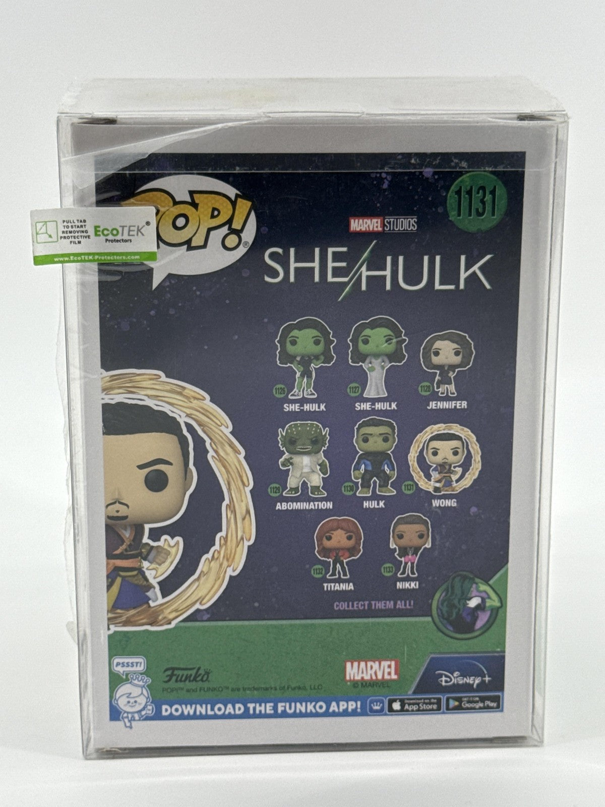 Funko Pop Marvel She-Hulk Wong #1131 Vinyl Bobblehead Multicolor Protector Red