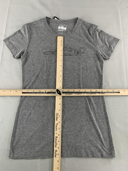 IndyCar Shirt Womens Small Gray NTT IndyCar Series Race Car Graphic Tee New Tags