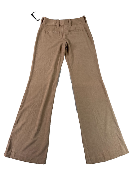 IZ Byer California Dress Pants Womens 1 Camel Bootcut Career Stretch Slacks
