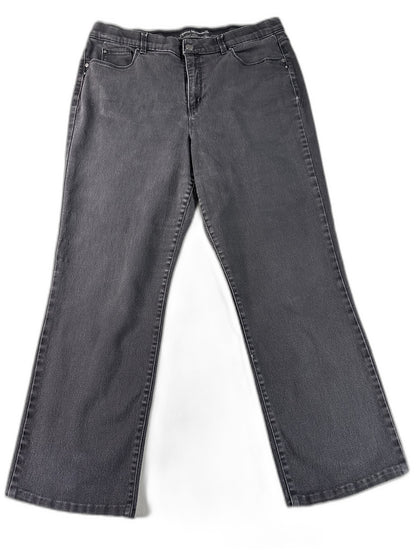 Gloria Vanderbilt Jeans Womens 16 Black Cotton Blend Straight Leg Regular Fit