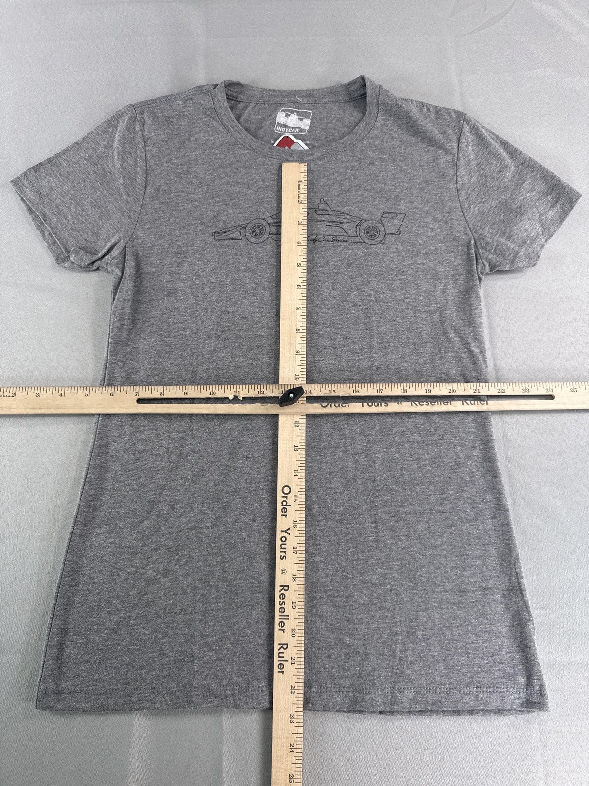 IndyCar Series Shirt Womens Large Gray Race Car Tee Graphic Licensed Official