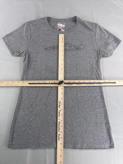 IndyCar Series Shirt Womens Large Gray Race Car Tee Graphic Licensed Official