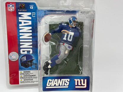 McFarlane NFL Series 13 Eli Manning NY Giants #10 QB Blue Jersey Figure Debut