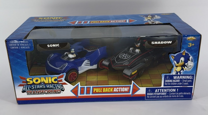 Sonic All Stars Racing Transformed 2-Pack Sonic Shadow Cars Pull Back Nikko 2014