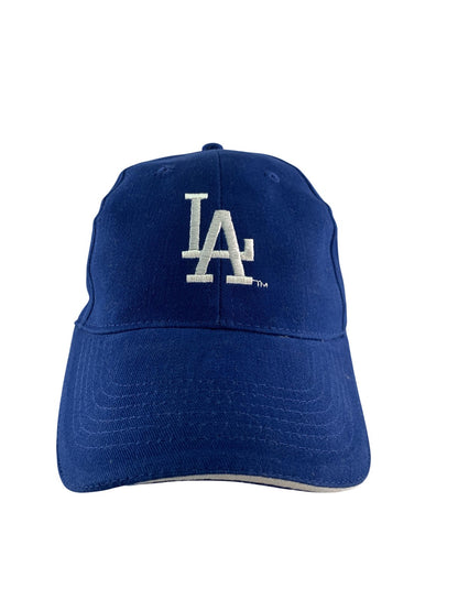 Los Angeles Dodgers Hat Cap Strap Back Mens Blue MLB Baseball Bank of America