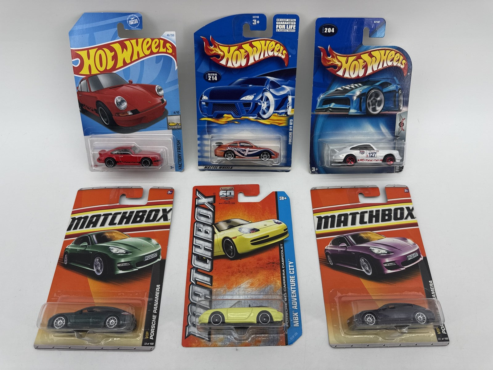 Lot of 6 Hot Wheels Matchbox Porsche Diecast Car 1:64 Sealed Collectible