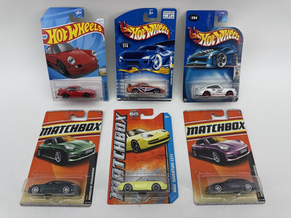 Lot of 6 Hot Wheels Matchbox Porsche Diecast Car 1:64 Sealed Collectible