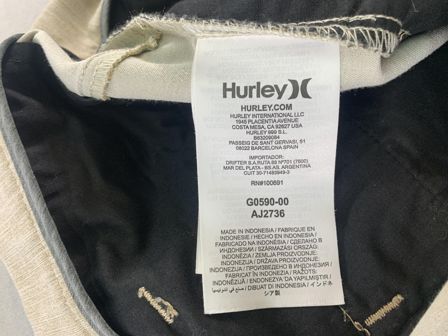 Hurley Shorts Mens 28 Nike Dri-Fit Performance Golf Casual Summer Lightweight