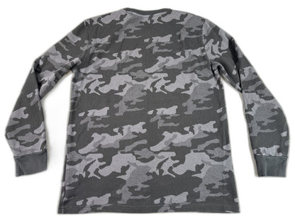 American Eagle Camo Sweatshirt LT Black/Gray Cotton Pullover Long Sleeve