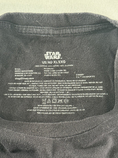 Star Wars Obi-Wan Kenobi Shirt Mens XL Black Darth Vader Lightsaber Battle Tee