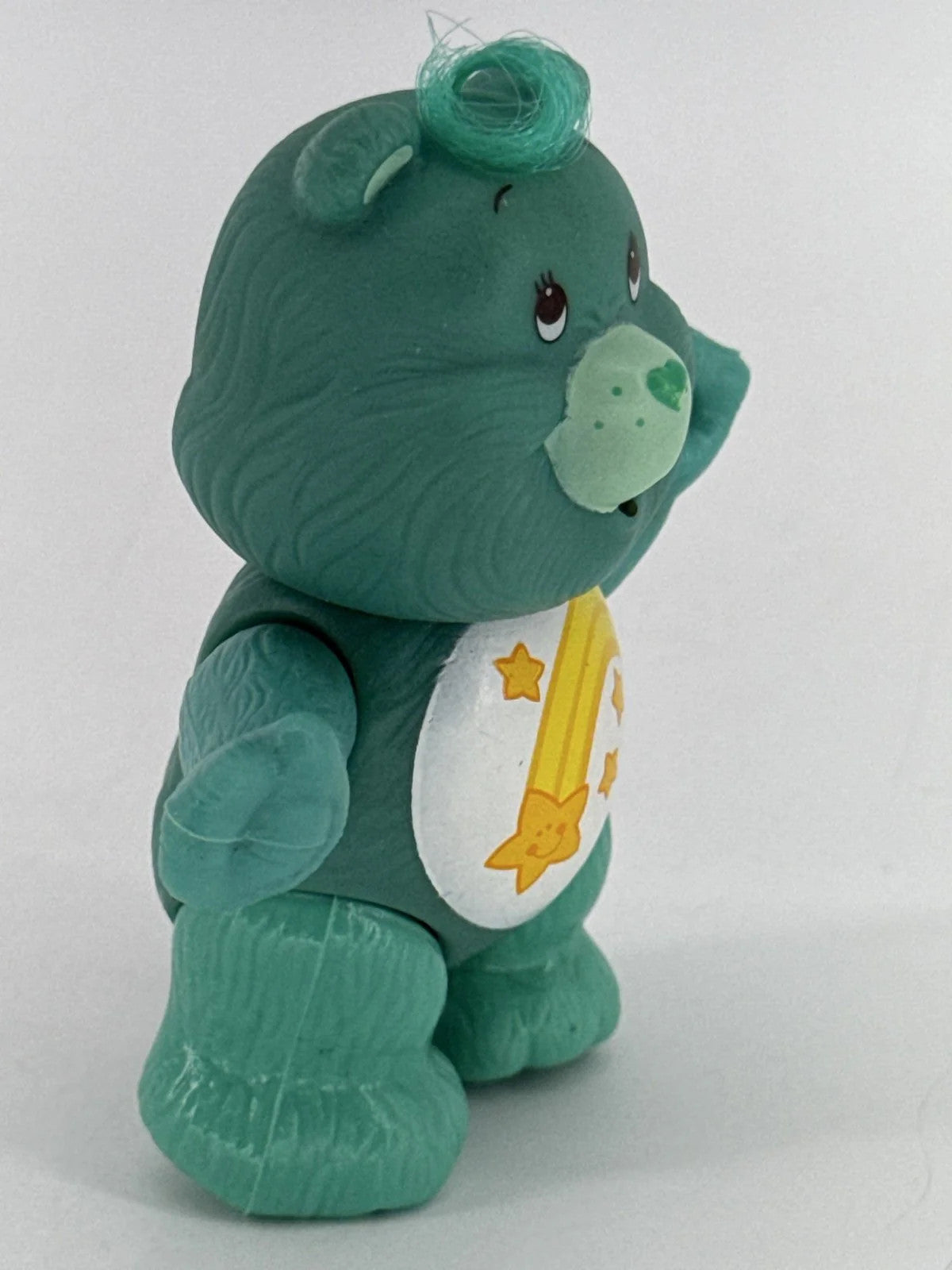 1983 Kenner Care Bears Wish Bear Teal Poseable Figure 3.5in Vintage Star Apparel