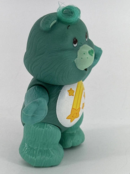 1983 Kenner Care Bears Wish Bear Teal Poseable Figure 3.5in Vintage Star Apparel