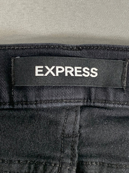 Express Women's Black Mid Rise Stretch Leggings Size 0R 26x28 Comfortable Fit