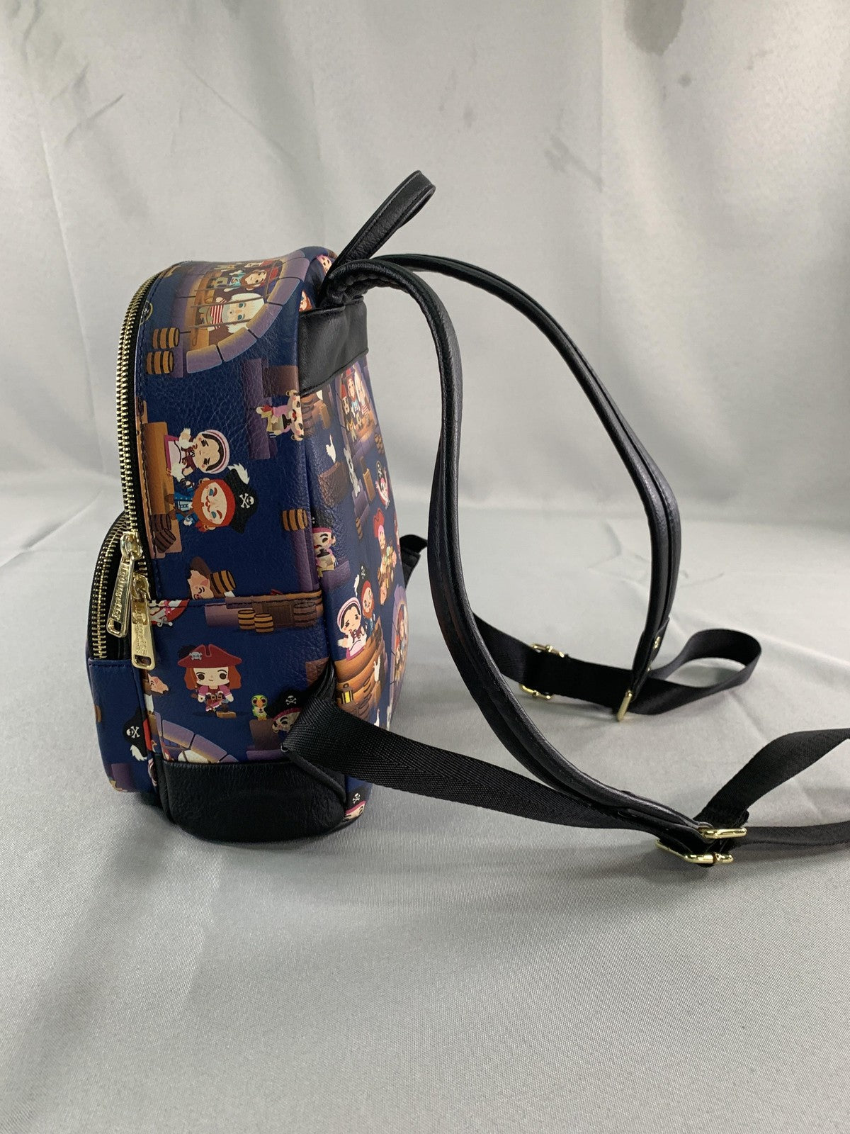 Disney Parks Loungefly Mini Backpack One Size Navy Pirates of the Caribbean Red
