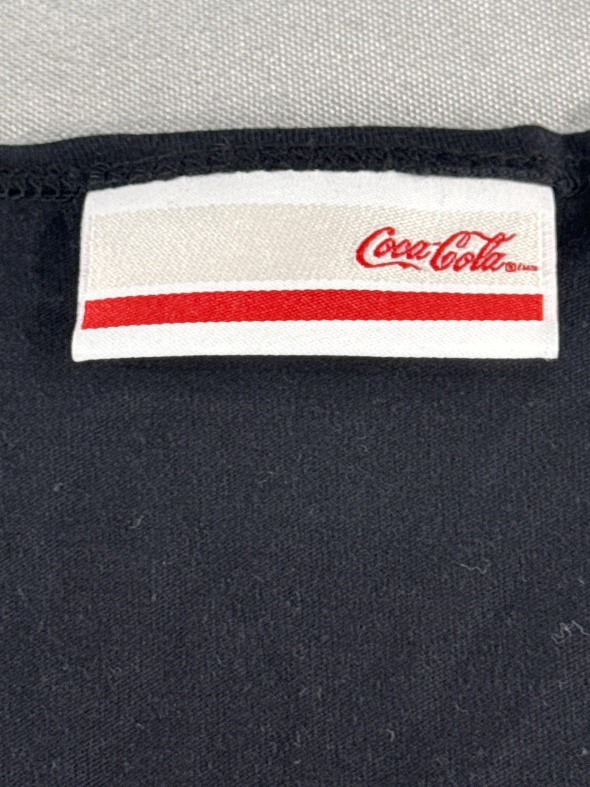 Coca-Cola Shirt Womens XL Black Gold USA Landmark Print Hot Air Balloon Tee Top