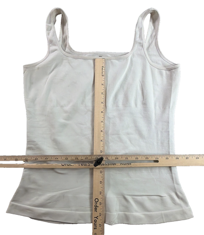 Shapewear Tank Top Womens XXL White Seamless Tummy Control Camisole Body Shaper