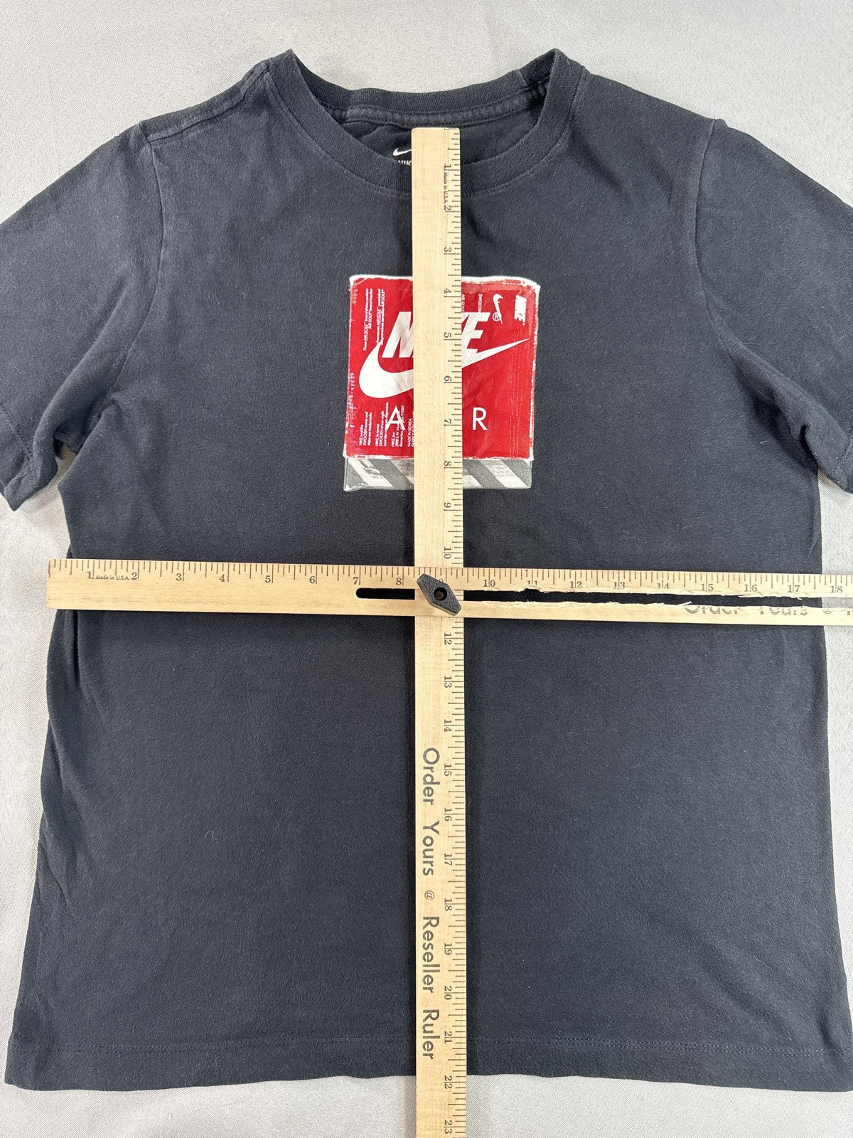 Nike Air Graphic Tee Mens L Black Cotton Crewneck Short Sleeve Breathable