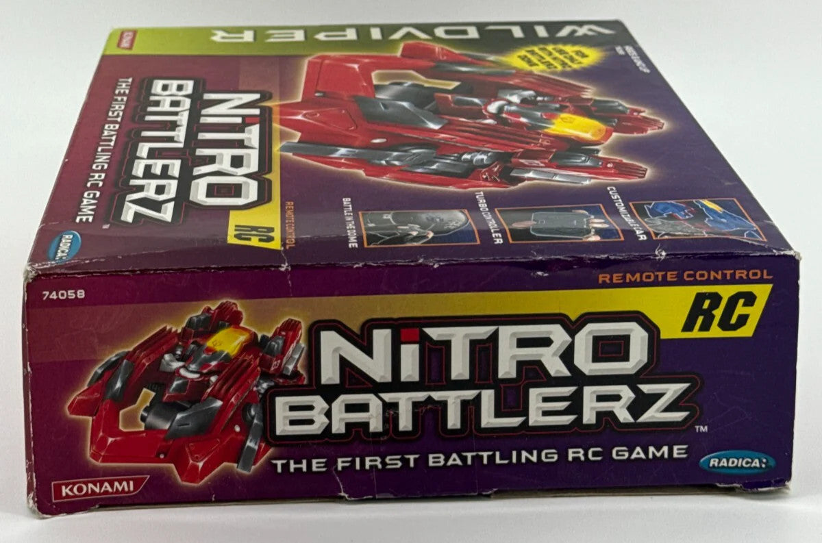 Nitro Battlerz Wild Viper RC Turbo Car Set Konami 2003 Radica Remote Battle Race