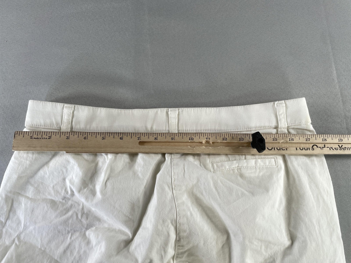Karen Scott Pants Womens 12 Petite Stretch Capri Cropped Button Casual Summer