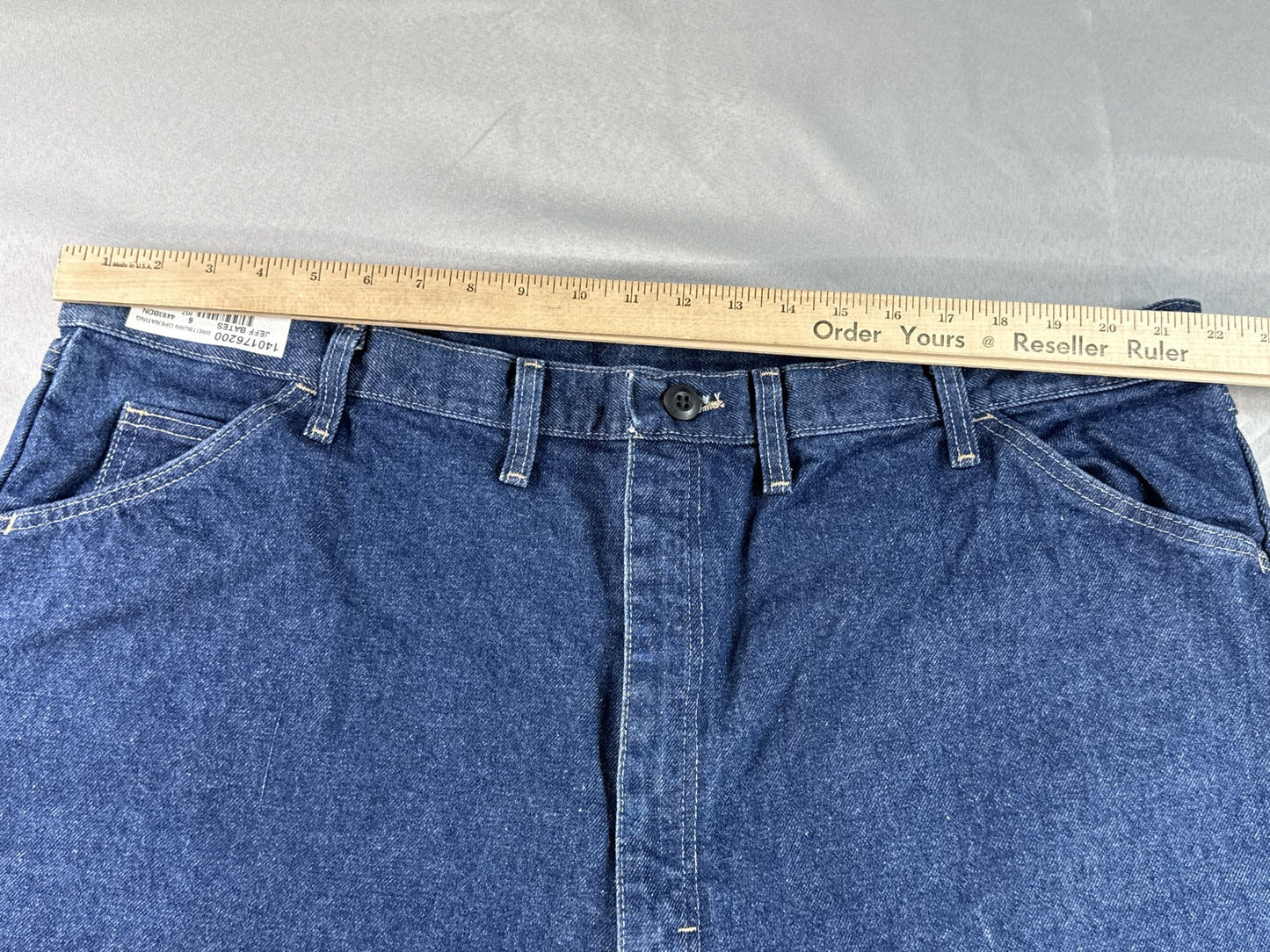 Bulwark FR Jeans Mens 46x32 Blue Denim Straight Leg Flame Resistant Made in USA