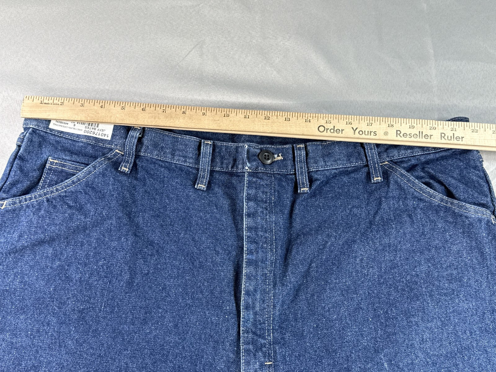 Bulwark FR Jeans Mens 46x32 Blue Denim Straight Leg Flame Resistant Made in USA