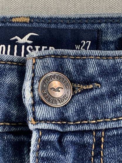 Hollister Jeans Womens 27 Ultra High Rise Distressed Skinny Denim Stretch Classi