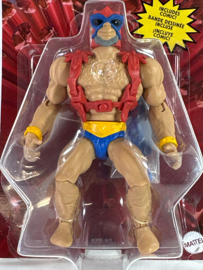 Masters of the Universe Origins Stratos Figure MOTU Blue Mask Red Wings Sealed