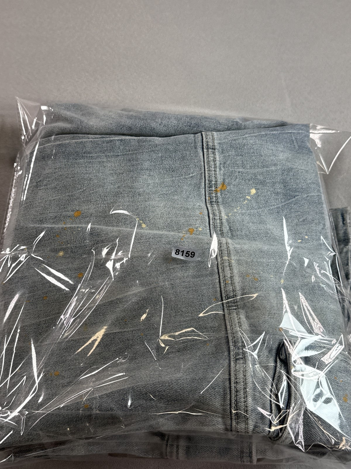 Hudson Cargo Pants Mens 40 Light Wash Denim Vintage Paint Splatter Distressed