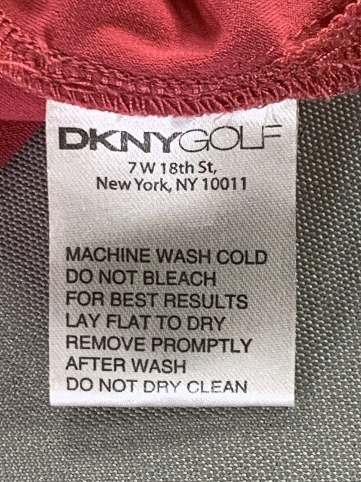 DKNY Golf Sleeveless Polo Shirt Womens XL Red Performance Stretch Athletic Top