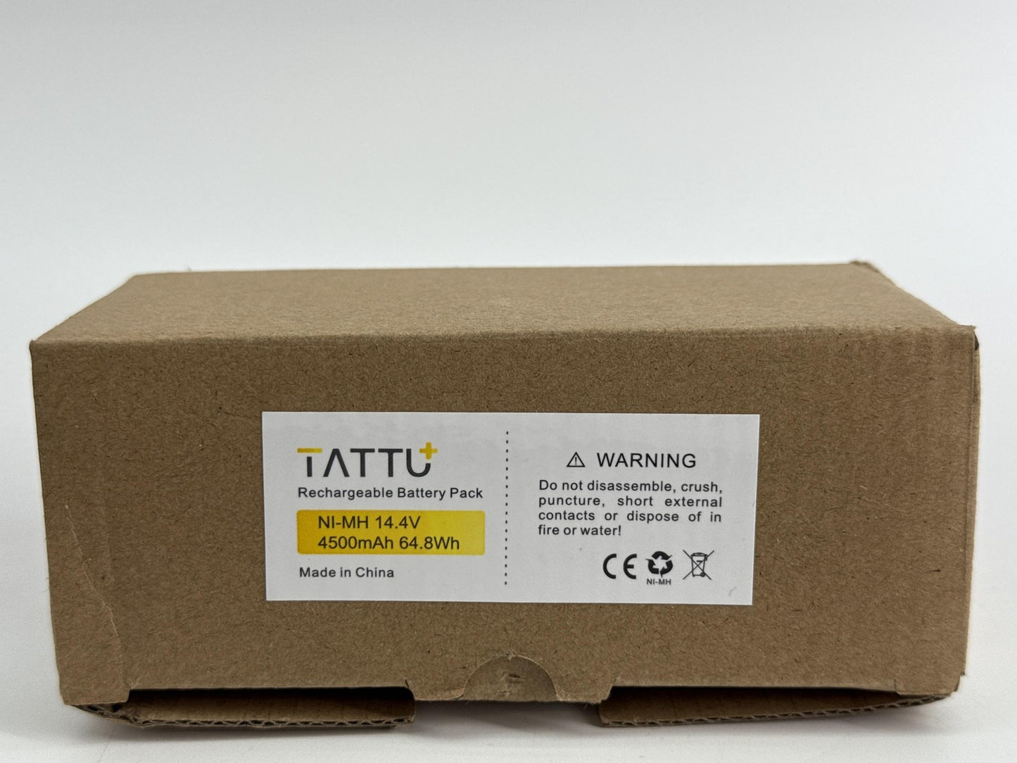 TATTU NiMH 14 4V 4 5Ah 4500mAh XLife Rechargeable Battery Pack Black High Drain